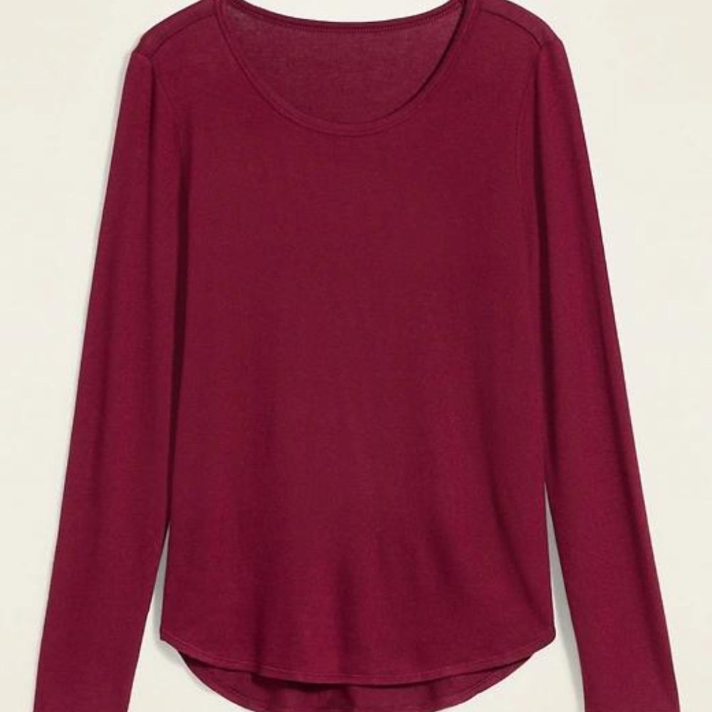 Old Navy Cozy Plush-Knit Long-Sleeve Tee for Women - Picture 3 of 3